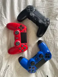 3 Used DualShock 4 Controllers