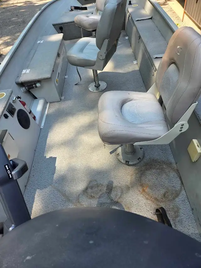 16' aluminum fishing boat with trailer | Powerboats & Motorboats ...