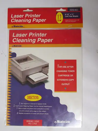 Staticide - Laser Printer Cleaning Paper, View more