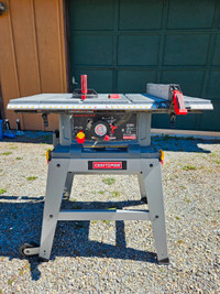 Craftsman 10" table saw with stand