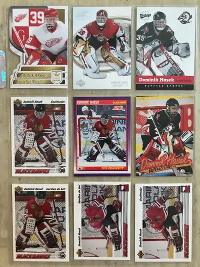 Lot de 29 cartes de hockey différentes - Dominik Hasek, View more