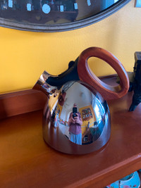 Modern Nambe Jazz Whistle Kettle Teapot Steve Cozzolino 2013