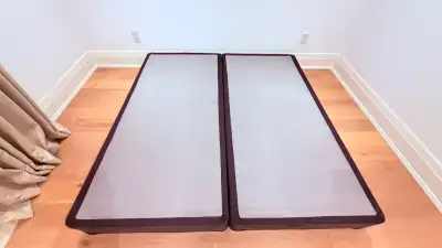 King Size Box Spring (2-Piece Split) –Good Condition, View more