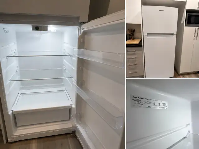 Amana 16.4 cu.ft Top Freezer Refrigerator - white in Refrigerators in Sherbrooke - Image 2