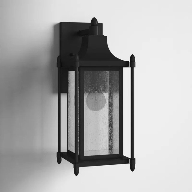 Savoy House 1-Light Outdoor Wall Lantern –16" Black | Good Finds in Outdoor Lighting in Oakville / Halton Region - Image 3
