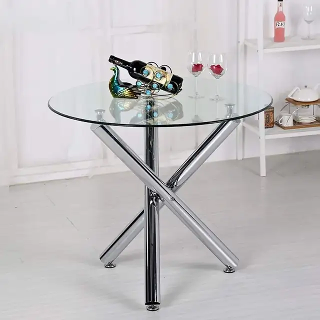 Moving Out Sale !!! Round Glass Dining Table in Dining Tables & Sets in Hamilton - Image 4