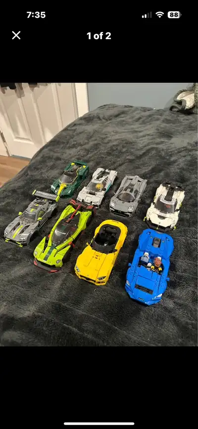 Lego Speed Champion Cars First photo - 20$ each Second photo - 15$ - missing a piece or two on the s...
