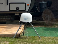 Portable dish with stand