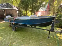 Aluminum 14 Foot Boat & Trailer