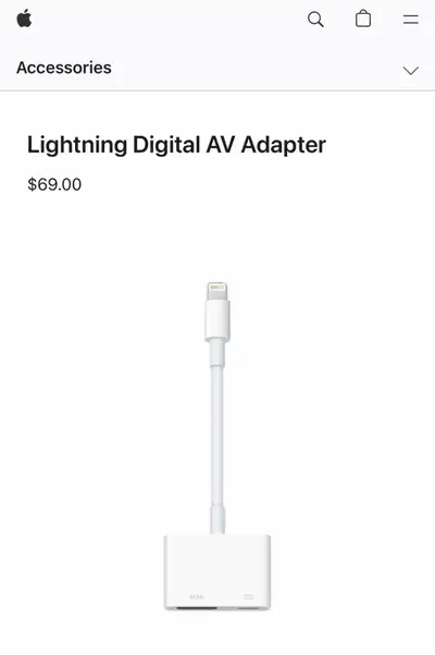 APPLE Lightning Digital AV Adapter, View more
