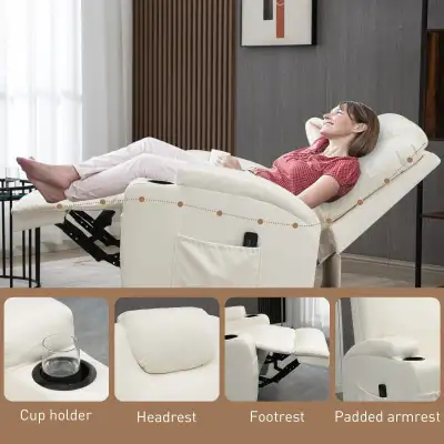 Massage Recliner Chair for Living Room with 8 Vibration Points, , View more