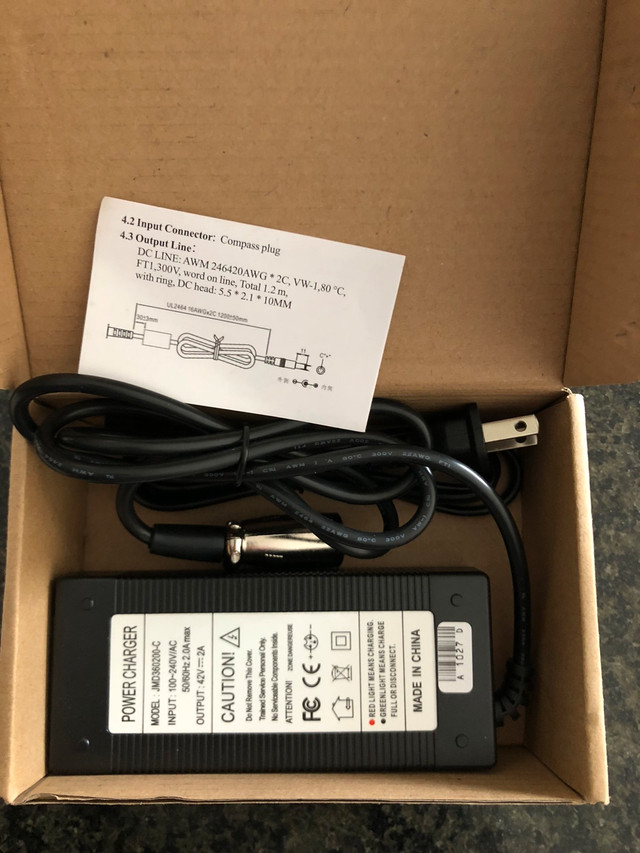 Ebike charger for 36V li ion in eBike in Kitchener / Waterloo