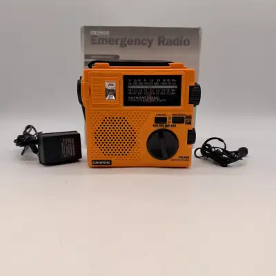 Grundig FR-200 Emergency Radio Crank AM/FM Shortwave /new, View more