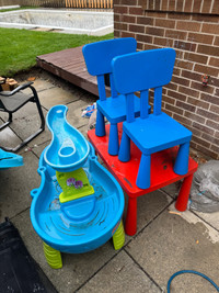 Free kids table/chairs/water table