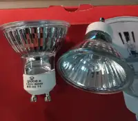 10 Pack MR16 GU10 Base 110v/ 120v 50w Halogen Bulbs