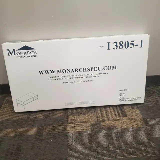 Monarch Coffee Table (grey) 64866532972419120