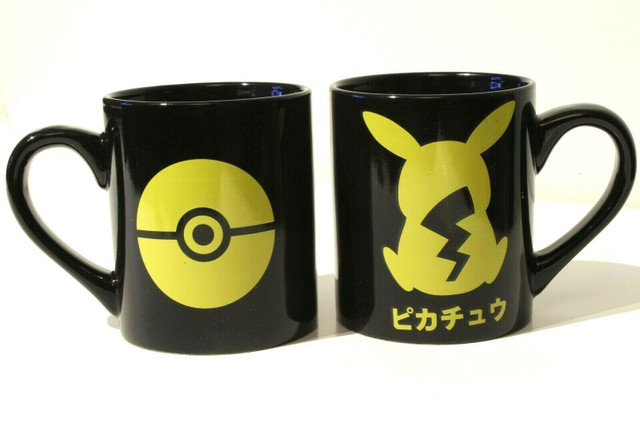 Tasses Pokémon Pikachu Katakana Silo 14oz Ceramic Mugs in Arts & Collectibles in City of Montréal