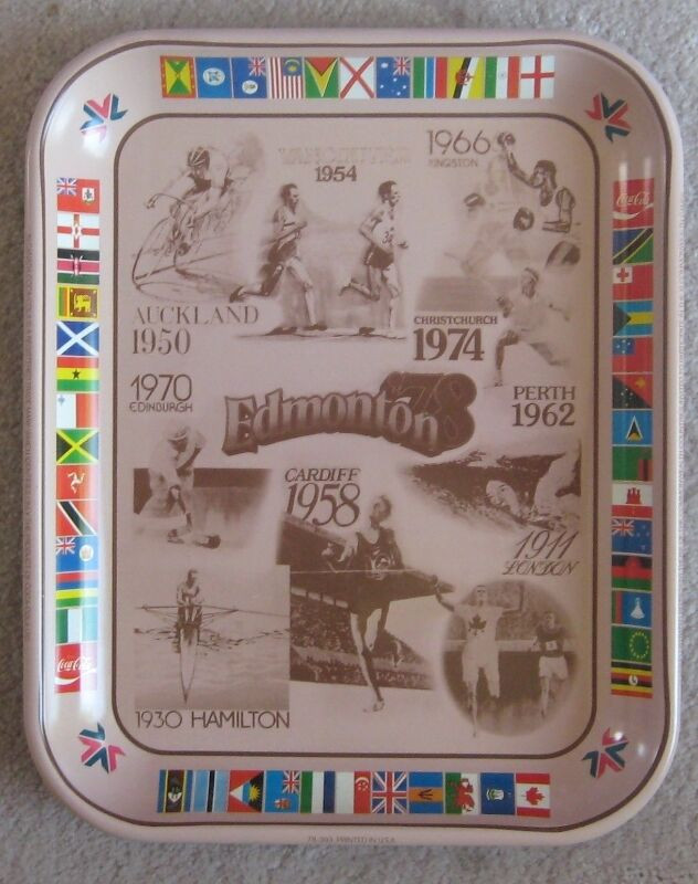 Coca Cola Metal Tray from Edmonton 1978 Commonwealth Games in Arts & Collectibles in Edmonton