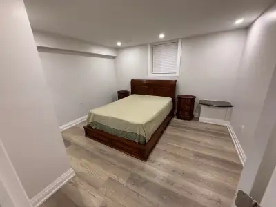 Mint condition 5-Piece Bed, Nightstand, Mattress and, View more