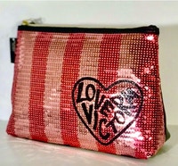 Victoria's Secret Love Red & PinkSequins Cosmetic Bag  (NWOT) Oakville / Halton Region Toronto (GTA) Preview