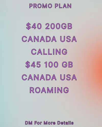 Rogers $45 Plan: 100GB & Roam Like Home in USA, View more