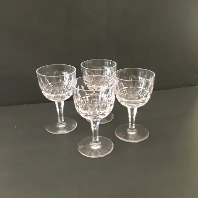 Vintage Stuart crystal port wine glasses - set of four, View more