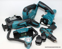 6 - MAKITA 12V TOOL SET, 2-BATTERIES, CHARGER & BAG