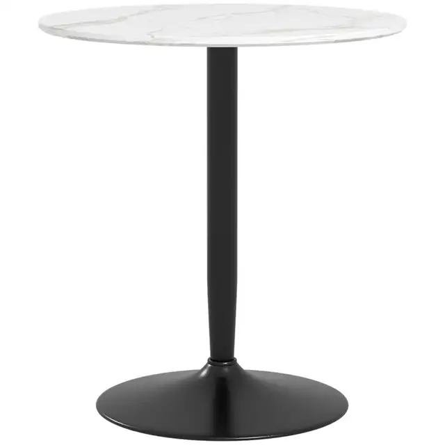 Modern Kitchen Table for 2 People, Round Dining Table with Steel in Dining Tables & Sets in Markham / York Region - Image 11