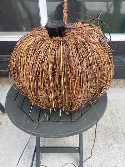 large light up CORDED pumpkin Pottery Barn, View more