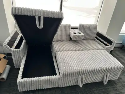 Wholesale  Luxury Quality  Large L-Sofa Bed Pull-Out Sectional, View more