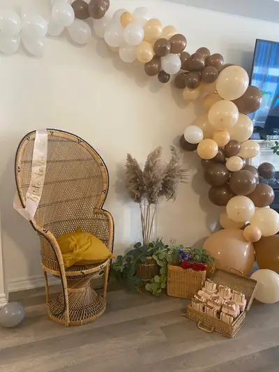 Boho Peacock Chair & Extras Available For Rental!, View more