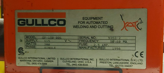 GULLCO KAT Welding Turret in Power Tools in Mississauga / Peel Region - Image 2
