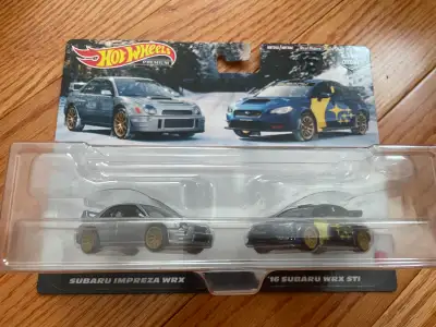 Hotwheels 2pack  subaru impreza wrx &wrx sti, View more
