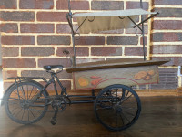 Antique/Vintage Handmade Toy - Tricyle Vending Cart