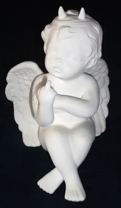 RARE: Ceramic Evil Cherub, View more