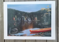 Red canoe & other northern ltd ed. prints by John Harrington 