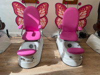 Two Mariposa-4 Kids Salon Chairs with butterfly wings