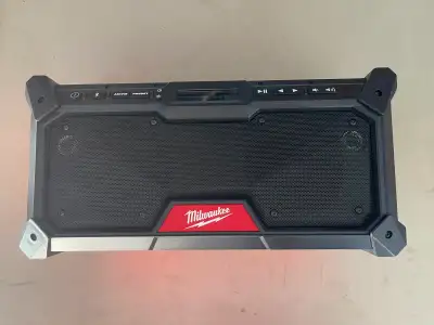 Brand new Milwaukee M18 Bluetooth speaker with AM/FM Radio, View more