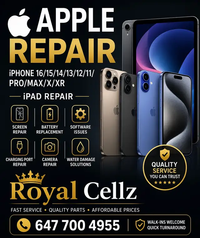 SCREEN REPAIR APPLE iPHONE 16/15/14/13/12/11/PRO/MAX/X/XR/iPAD in General Electronics in Oakville / Halton Region - Image 2