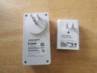 D-link power line adaptor with dual ethernet output