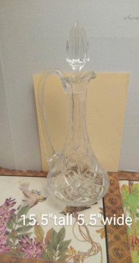 Vintage American brilliant cut crystal decanter 