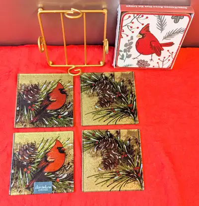 Holiday Coaster Set Collection: A Perfect Pair for Festive Cheer, View more