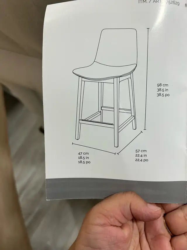 Costco brand new bar stool  in Chairs & Recliners in Calgary - Image 4