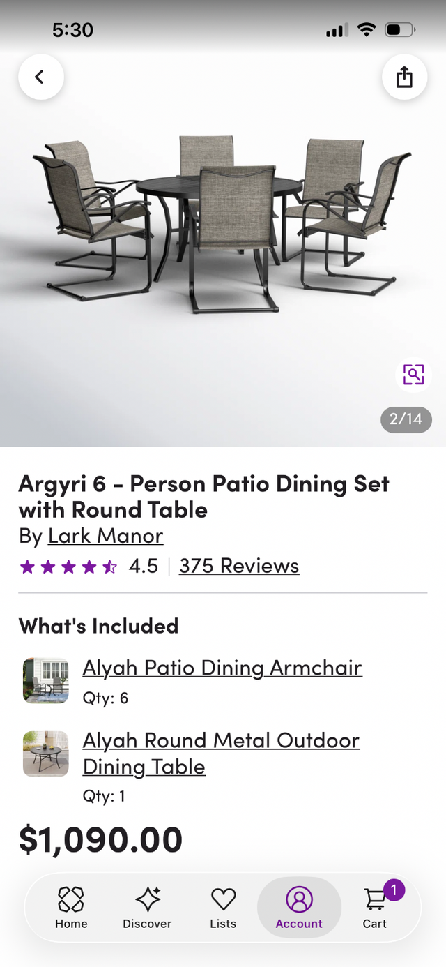 Patio Set460680235194132483