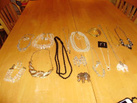 COSTUME JEWELLERY NECKLACE SETS, EARRINGS,BRACELETS,BROOCHES