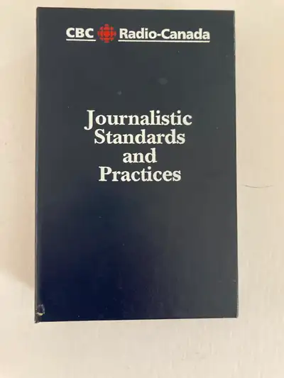 The CBC Journalistic Standards and Practices (JSP), often called the "little blue book," is a compre...