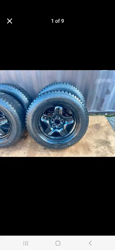 Set of 4 GENERAL winter tires rims (225 65 17) pattern (5×120) TPMS CHEVROLET EQUINOX + TERRAIN