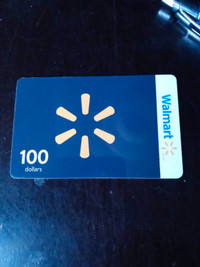 Walmart card. $100.