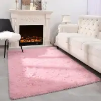 Carpet rug shaggy/Tapis moelleux poil longue 1,6x2m -Rose