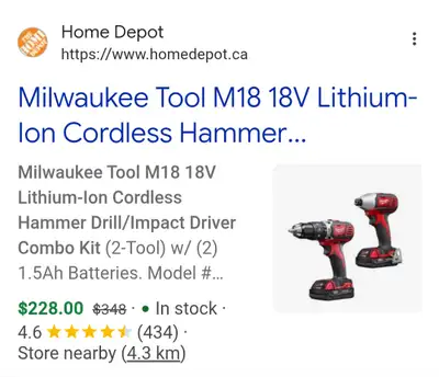 Milwauke 2-Tool: Hammer Drill Driver; Hex Compact Impact Driver, View more